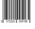 Barcode Image for UPC code 0072220005165