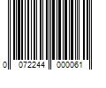 Barcode Image for UPC code 0072244000061