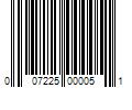 Barcode Image for UPC code 007225000051