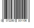 Barcode Image for UPC code 0072250001106