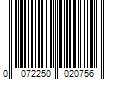 Barcode Image for UPC code 0072250020756