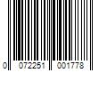 Barcode Image for UPC code 0072251001778