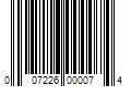 Barcode Image for UPC code 007226000074