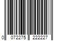 Barcode Image for UPC code 0072275222227