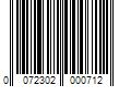 Barcode Image for UPC code 0072302000712