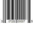 Barcode Image for UPC code 007232000075