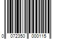 Barcode Image for UPC code 0072350000115