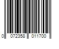 Barcode Image for UPC code 0072358011700