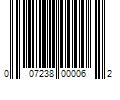 Barcode Image for UPC code 007238000062