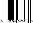 Barcode Image for UPC code 007240000029