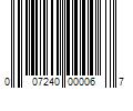 Barcode Image for UPC code 007240000067