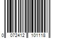 Barcode Image for UPC code 0072412101118