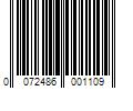 Barcode Image for UPC code 0072486001109