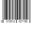 Barcode Image for UPC code 0072512027158