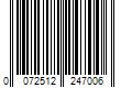 Barcode Image for UPC code 0072512247006