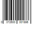 Barcode Image for UPC code 0072600001886