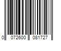 Barcode Image for UPC code 0072600081727