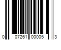 Barcode Image for UPC code 007261000053