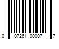 Barcode Image for UPC code 007261000077