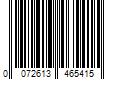 Barcode Image for UPC code 0072613465415