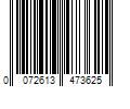 Barcode Image for UPC code 0072613473625