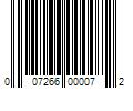 Barcode Image for UPC code 007266000072