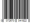 Barcode Image for UPC code 0072670041522