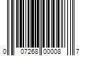 Barcode Image for UPC code 007268000087