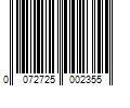 Barcode Image for UPC code 0072725002355