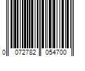 Barcode Image for UPC code 0072782054700