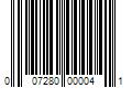 Barcode Image for UPC code 007280000041