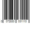 Barcode Image for UPC code 0072830031110