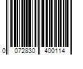 Barcode Image for UPC code 0072830400114