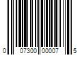 Barcode Image for UPC code 007300000075