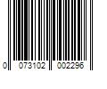 Barcode Image for UPC code 0073102002296