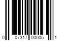 Barcode Image for UPC code 007317000051