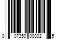 Barcode Image for UPC code 007350000025