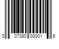 Barcode Image for UPC code 007380000019