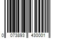 Barcode Image for UPC code 0073893430001