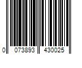 Barcode Image for UPC code 0073893430025