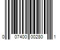 Barcode Image for UPC code 007400002801