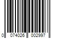 Barcode Image for UPC code 0074026002997