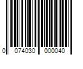 Barcode Image for UPC code 0074030000040