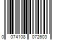 Barcode Image for UPC code 0074108072603