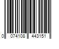 Barcode Image for UPC code 0074108443151