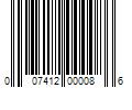 Barcode Image for UPC code 007412000086