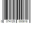 Barcode Image for UPC code 0074125000818