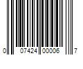 Barcode Image for UPC code 007424000067