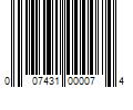 Barcode Image for UPC code 007431000074