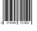 Barcode Image for UPC code 0074345721500